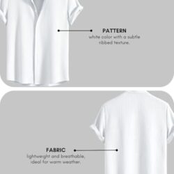 GRECIILOOKS Men's Regular Fit Shirt (GL-MS-6249_White - Image 5