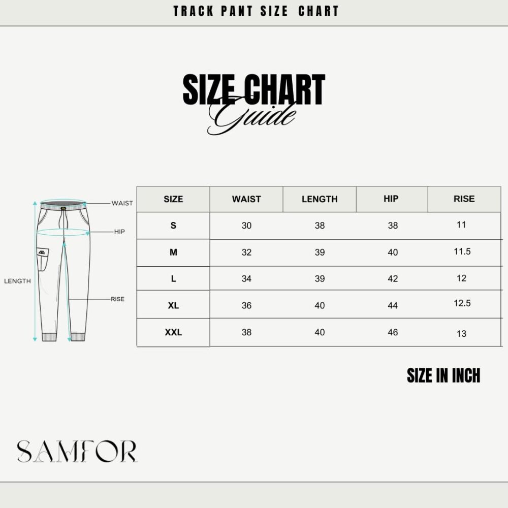 Samfor Track Pants for Men || Men Track Pants || Men Stylish Track Pant || Cargo Track Pant for Men || Track Pant with Multiple Pockets (in, Alpha, L, Regular, Grey) - Image 2