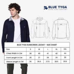 BLUE TYGA Sunscreen Jacket with UV Protection UPF 50+ Jacket with Breathability & Coolrush Technology Lightweight Jackets for Men - Image 3