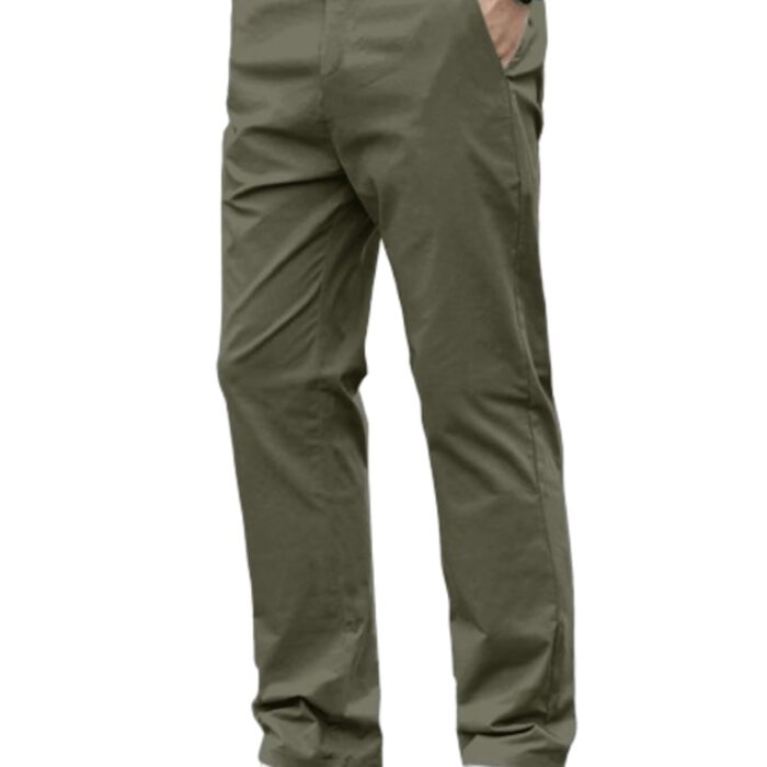 Aahwan Green Solid Drawstring Relexed Fit Straight Leg Pants for Men's (283-Green-32)