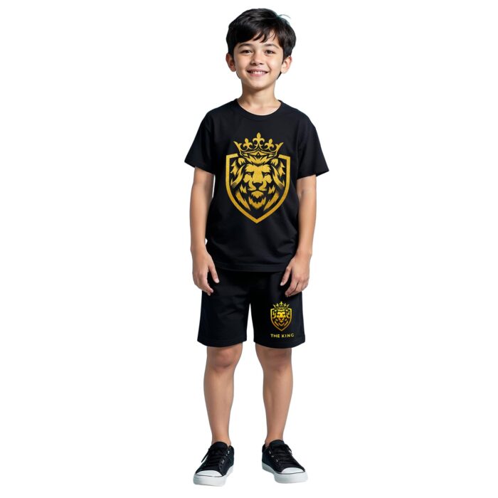 Trampoline Boys Regular Fit T-Shirt and Shorts Set -Pack of 1 (12-18 M) TRM-TSH-167