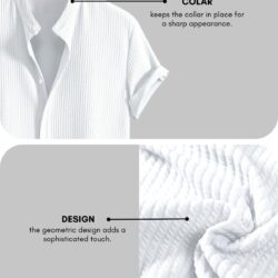 GRECIILOOKS Men's Regular Fit Shirt (GL-MS-6249_White - Image 4