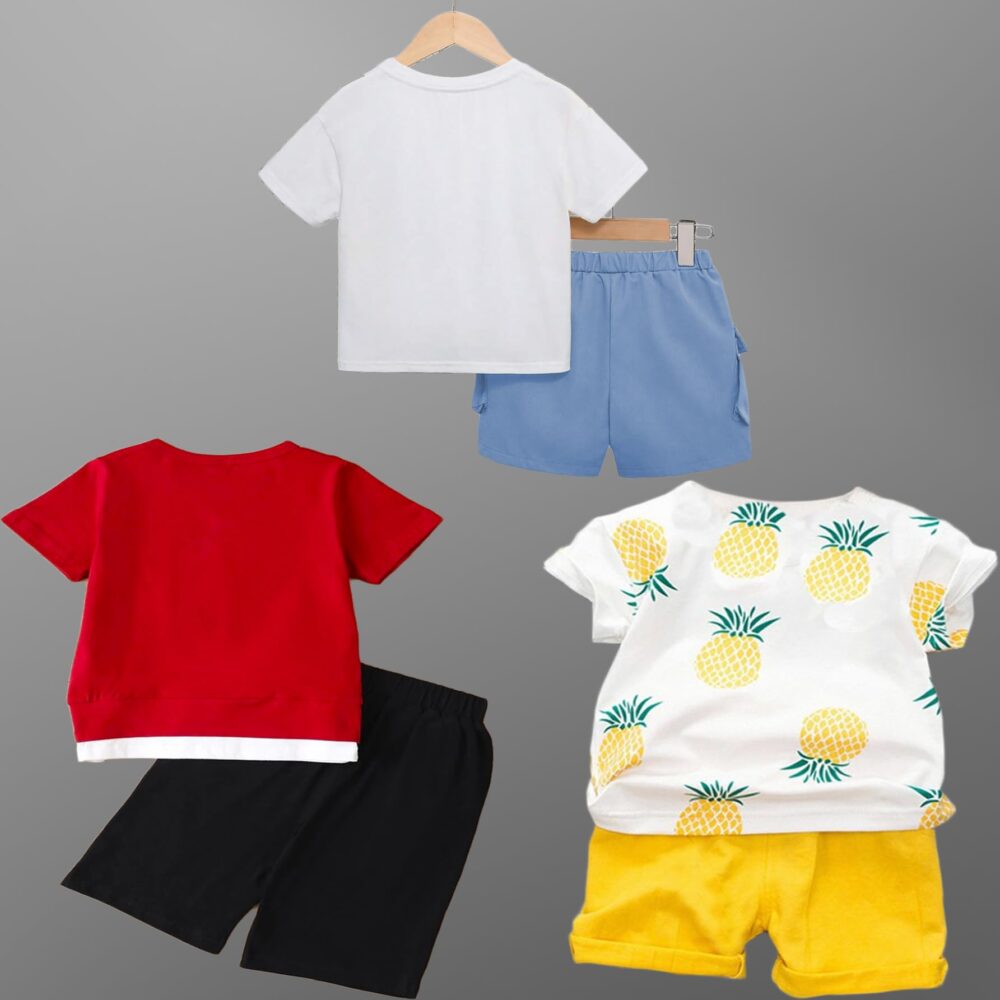 KIDIS LAND Cotton Clothing Sets for Baby Boys & Baby Girls Kids Clothes for boys kids clothes for girls Printed Kids Clothing Sets (KDST82RD-KDST11MT-14-KDST87SB) - Image 5