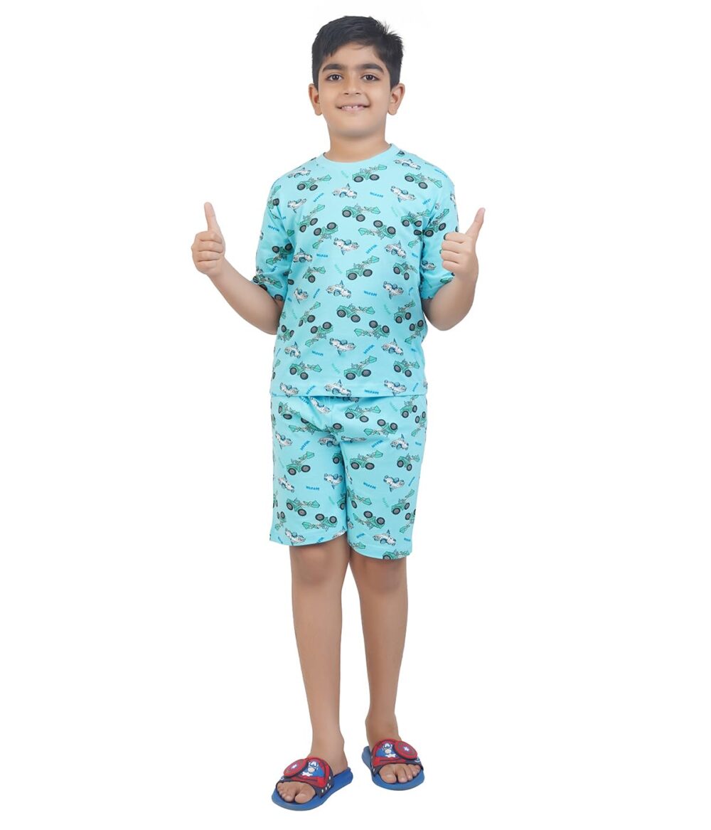 T2F Boys Tshirt and Shorts Set (Pack of 3)(BYS-TSRT-SHRTS-01_Multicolor_5-6 yrs) - Image 5