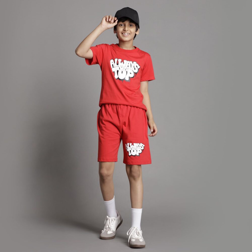 T2F Boys Tshirt and Shorts Set (Pack of 3)(BYS-TSRT-SHRTS-03_Multicolor_3-4 yrs) - Image 4