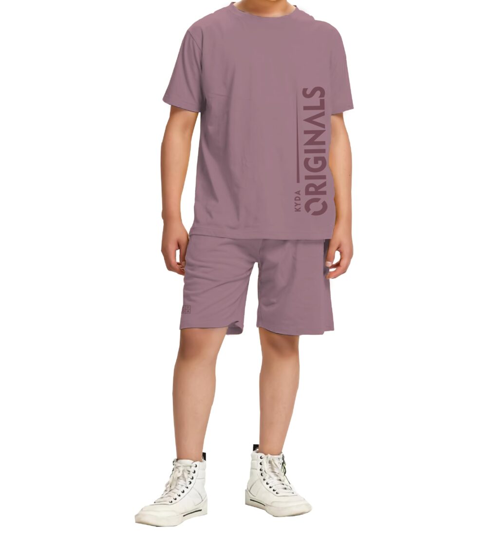 KYDA KIDS® 100% Pure Cotton Boy's Premium Printed Tshirt and Shorts Co-ords Set