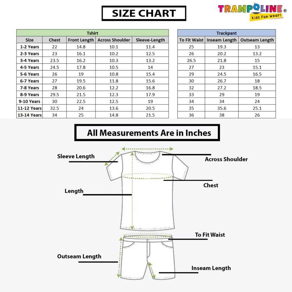 Trampoline Boys Printed T-shirt with Trackpant set Pack of 1(TRM-TTP-121) - Image 2
