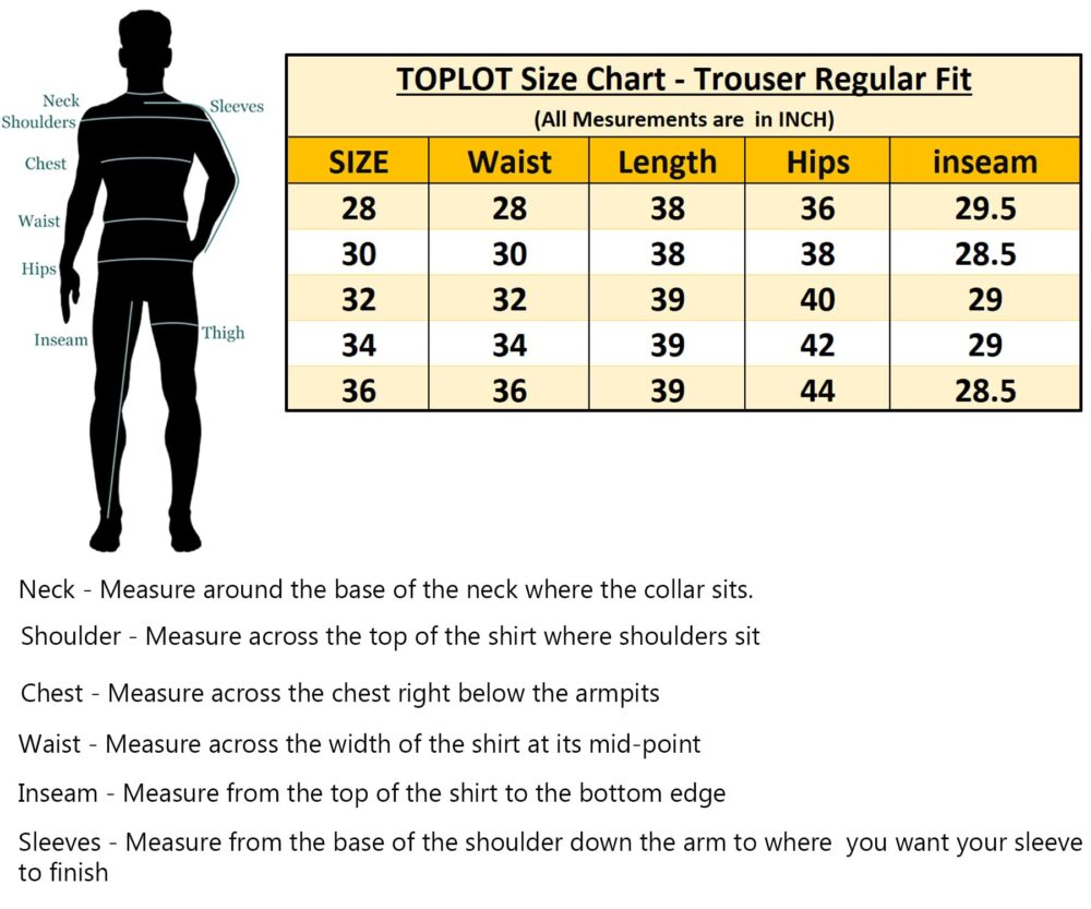 TOPLOT Men's Regular Fit Causal Trouser || Pant for Men || Trouser for Men (Patti-Pant-5205-Silver-36) - Image 2