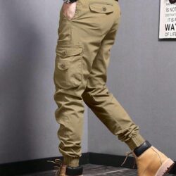 Lymio Men Cargo Pants Cotton - Cargos for Men (Cargo-09-12) (XL, Khakhi) - Image 3