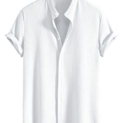 GRECIILOOKS Men's Regular Fit Shirt (GL-MS-6249_White