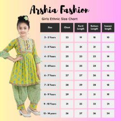 Arshia Fashions Girls Ethnic Wear Salwar Suit Set | Girls Kurti and Dhoti Pant Set - Image 3