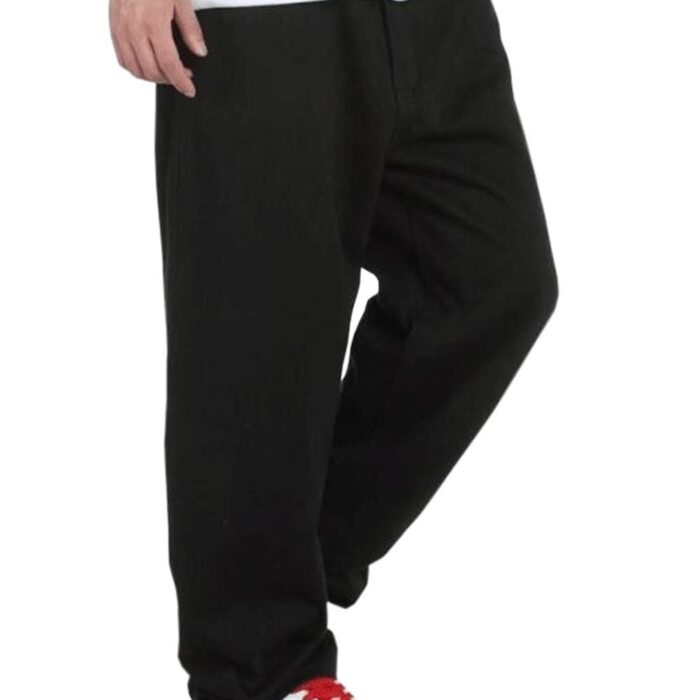 QBO Men's Loose Jeans Hip Hop Baggy Denim Pants