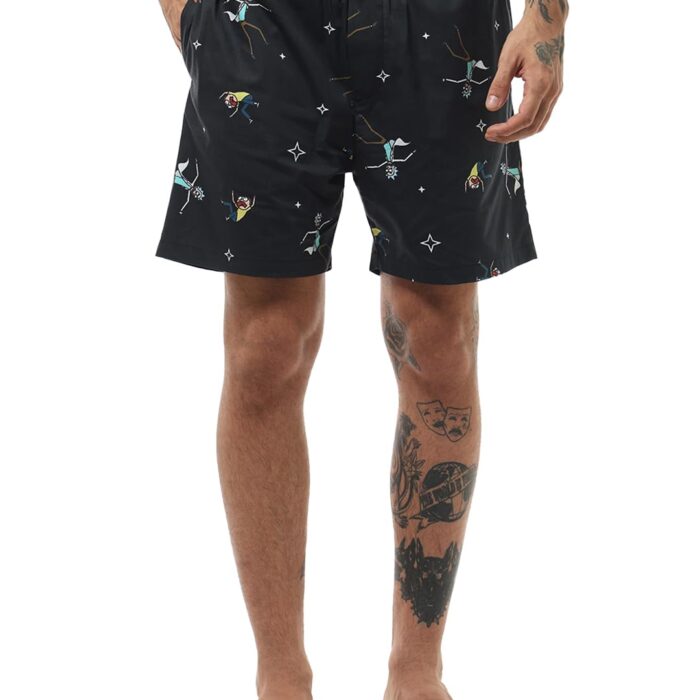 Bewakoof Official Rick and Morty Merchandise Men's All Over Printed Regular Fit Pure Cotton Boxer_634294_Black_2XL