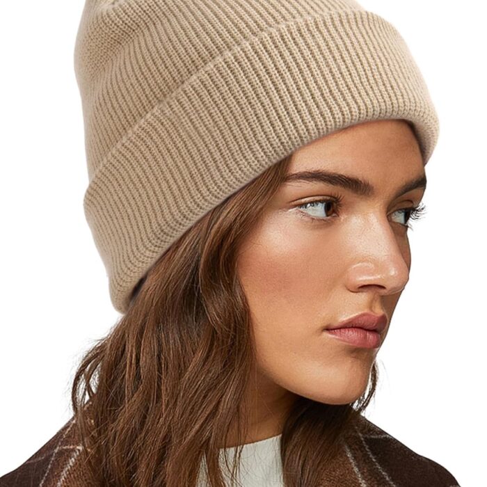 DENIMHOLIC Winter Cap for Women & Men Woolen Cap for Women Beanie Cap for Women Knitted Beanies Cuffed Skull Cap Warm Ski Hat (in, Alpha, Free Size, Khaki)