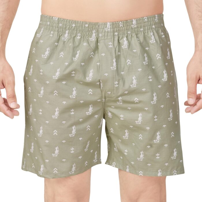 FabDiamond Men's Regular Fit Cotton Breeze Ultra - Light Solid Boxer Shorts Cotton, Boxers for Men, Shorts for Men, Pack of 1 (in, Alpha, L, Chiku)